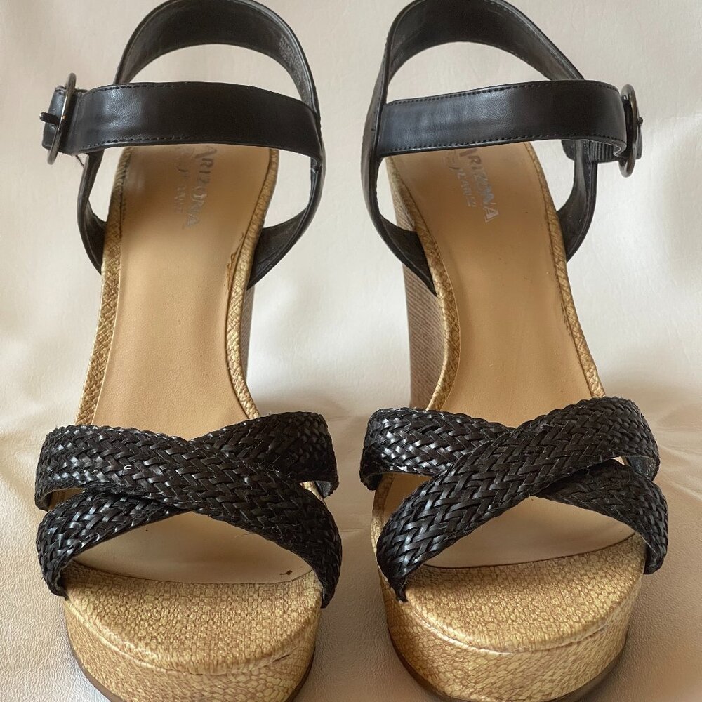 Black Wedges Size 9 1/2